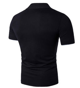 2025 nuevo diseño logotipo personalizado 100% algodón camisetas de hombre Polo hombres Casual Color sólido manga corta hombres camisas Polo - Product Image 4