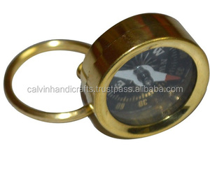 Latón Medieval Vintage Real Expo latón náutico marino bolsillo brújula colgante antiguo llavero regalo Calvin artesanía - Product Image 4