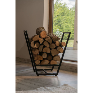 Modern Metal Circle Log Rack Tall Steel Firewood Storage Stand With Multi Ring Design <b>For</b> Indoor <b>Fireplace</b> <b>Wood</b> Home Display - Product Image 4