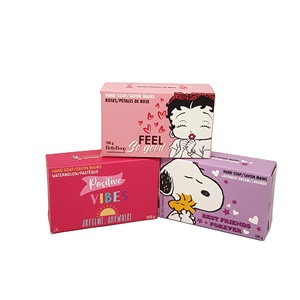 Customized Recyclable Modern Design Folding <b>Paper</b> Boxes with Matt Lamination & Embossing for Small Bar Soaps - Product Image 2