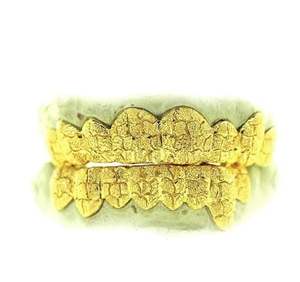 Pendentifs et Breloques Personnalisés Hip-Hop Grillz en Argent Sterling 925 Plaqué Or 10K/14K avec Poussière de Diamant Blanc pour Fêtes - Product Image 3