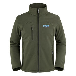 High Quality Custom Your Design Hooded Casual Canvas Solid Plain Dyed Outdoor Softshell <b>Waterproof</b> <b>Jacket</b> Men - Product Image 1
