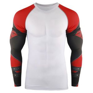 Camiseta de Manga Larga Unisex Personalizada para MMA, Protección UV, Transpirable, Secado Rápido, Spandex/Nylon 160g, Venta al Por Mayor, Ropa Deportiva para Gimnasio - Product Image 2