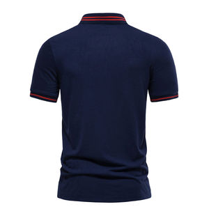 Polos ajustados para hombre al por mayor, camisetas unisex de poliéster con logotipo personalizado bordado, camisetas polo más vendidas, camisetas polo - Product Image 4