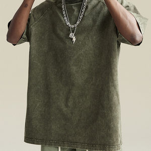 Novedad 2025, Logotipo Personalizado, Corte Regular, Lavado Ácido, Tejido Cómodo Vintage, Secado Rápido, Ecológico, 100% Algodón - Product Image 4