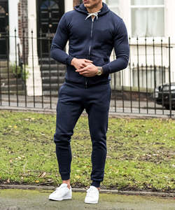 Custom Logo Oversize Cotton Tracksuits for <b>Men</b> 100% Cotton Printed Trending Design Your Own Plain Fleece Tracksuit for Winter - Product Image 4