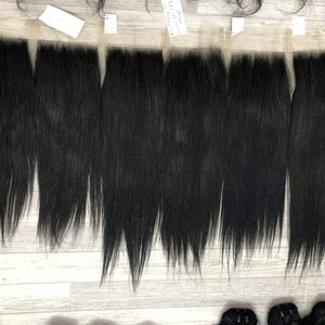 Cheveux vierges vietnamiens en gros 5x5 5x5 6x6 Couleur naturelle Cuticules alignées Fermeture en dentelle HD transparente Tailles personnalisées - Product Image 3