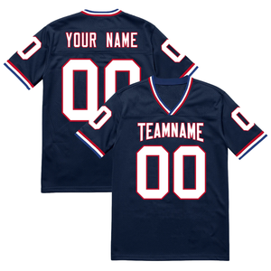 Uniforme de fútbol Deportivo hecho a medida 4 paneles Jersey impresión personalizada sublimación impresión cuello redondo diseño fútbol Jersey - Product Image 4