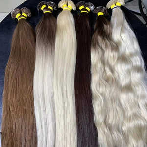 Fournisseur en gros de toutes les couleurs Pointe de kératine Premium Extensions de cheveux humains vietnamiens bruts de meilleure qualité Prix - Product Image 1
