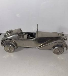 Danbury Mint Fabriqué à la main en étain Delage Cabriolet Vintage Classic Silver Metal Figurine Collection Car Model Classic Aluminium - Product Image 4