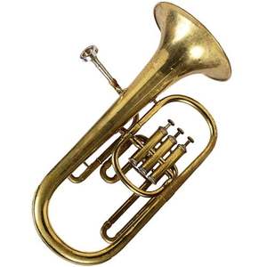 Cuerno de corneta de latón único con proyección de tono claro Ideal para exploradores amantes de la música y eventos al aire libre - Product Image 5