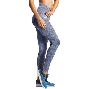 Leggings de fitness sans couture pour femmes XL Yoga & Running Logo personnalisable tissu tricoté avec contrôle de poche taille américaine haute - Product Image 2