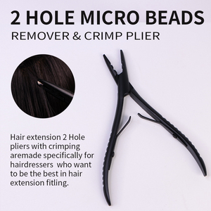 TEEJAY / Kit d'outils pour extensions de cheveux noir, personnalisable avec votre marque, pour salon, pinces en acier inoxydable, extensions de perruques OEM - Product Image 4