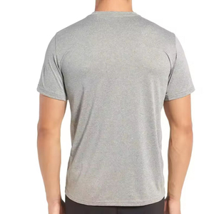 เสื้อยืดแฟชั่นสำหรับผู้ชายแขนสั้นคอกลมผ้าระบายอากาศ - Product Image 3