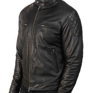 Veste d'hiver pour hommes Top Design avec col montant manches longues 100% cuir de haute qualité personnalisable prix raisonnable - Product Image 6