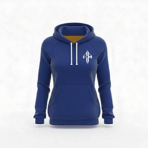 Sweat à capuche pour femme de qualité supérieure, 100% coton, polaire, 300g, séchage rapide, respirant, décontracté, pour l'hiver - Product Image 1