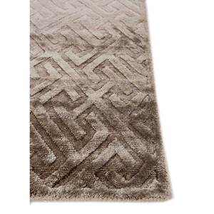 พรมไหมไผ่ถักมือสีเบจและสีน้ำตาลลายเรขาคณิตรูปสี่เหลี่ยมผืนผ้าสำหรับห้องนั่งเล่น หนา 10 มม. รุ่น AIBS-3039 - Product Image 4