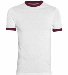 Ropa personalizada Jersey fino de manga corta Ringer camiseta hombres correr gimnasio Dry Ringer camisetas construye tu marca básica Ringer camiseta - Product Image 4