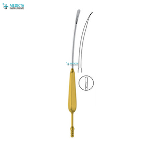 Separador de cuero cabelludo curvo con agujero de puerto de succión, 24cm/7mm, cuchilla, cirugía plástica - Product Image 1