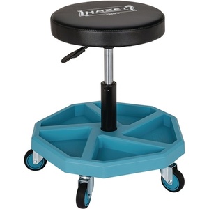 HAZET 195N-4 Swivel <b>Stool</b> with Square Tube Frame <b>Adjustable</b> Seat <b>Height</b> 430-550 mm for Tool Storage - Product Image 1