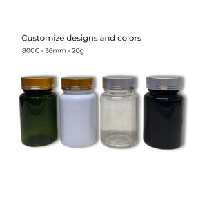 ODM OEM 80ml de suppléments en plastique PET vert pilules de médecine bouteilles de vitamines bouchon à vis vide fabriqué au Vietnam - Product Image 3