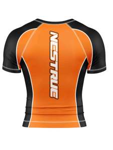 Jitsu rashguard ของผู้ชายชุดออกกำลังกายแขนสั้นพิมพ์ซับลิเมชั่นชุดออกกำลังกายระบายอากาศได้ดีดีไซน์แขนสั้น - Product Image 3