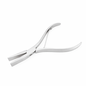 Precision <b>Flat</b> <b>Nose</b> <b>Pliers</b> with Serrated Jaws for Jewelry Making Stainless Steel - Product Image 5