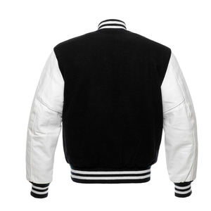 Chaquetas Letterman Varsity personalizadas para hombre, chaquetas cálidas de invierno de béisbol Bomber de lana, parches con logotipo bordado en 3D, nuevas mangas de cuero de chenilla - Product Image 2