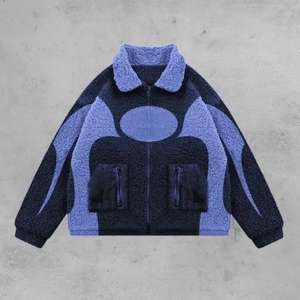 Nouvelle veste d'hiver pour homme, style streetwear, col montant, polaire, fermeture éclair, respirante, coupe-vent, personnalisable - Product Image 4