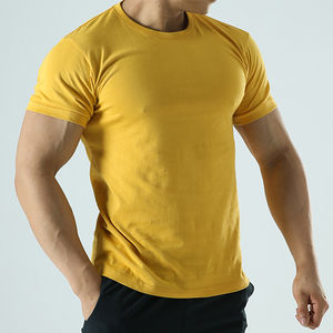 Camiseta Deportiva de Gimnasio para Hombre, Lisa, de Algodón 100%, 210 g/m², Transpirable, con Logotipo Personalizado, Impresión Digital, Precio de Fábrica, Alta Calidad OEM - Product Image 3