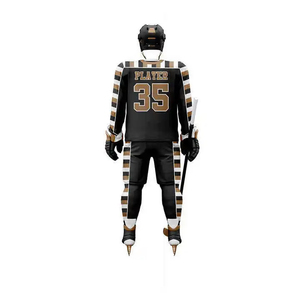 Conjuntos de Uniformes de Hockey sobre Hielo con Logotipo Personalizado, 100% Poliéster Transpirable, Elástico en Cuatro Direcciones, Secado Rápido, Servicio OEM - Product Image 2
