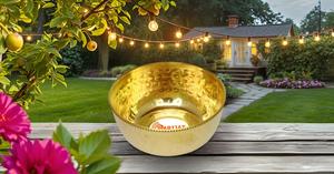 metal mixing bowl for salad, <b>egg</b> beating, <b>decorative</b> and kitchen serving purposes brass serving bowl for candy medium size - Product Image 5