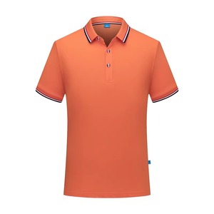 เสื้อโปโลขายส่ง ปักโลโก้ตามสั่ง ผ้าคอตตอนแห้งเร็ว ระบายอากาศได้ดี สีพื้น ลวดลายผ้าแคนวาส รับผลิตแบบ OEM ODM จากโรงงาน - Product Image 2