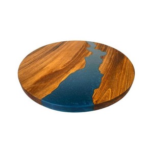 Handmade <b>Wood</b> Epoxy Coasters Decorative <b>Crafts</b> <b>Blank</b> <b>Wood</b> Slices Circles Round Tabletop Drink Coasters - Product Image 2