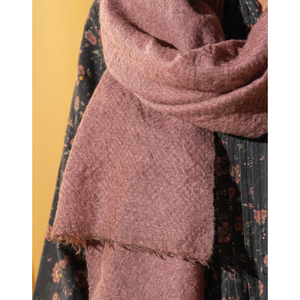 Long <b>Woollen</b> <b>Scarf</b> with Printed Rose Pattern for Winter Season - Product Image 3