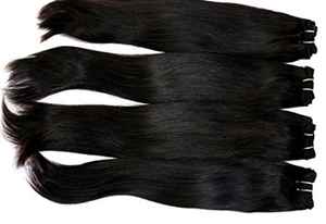 La mejor calidad, 26 pulgadas, estirado, HD, sin enredos, mezcla de paquetes de cabello Remy sin enredos, cabello peruano rizado de onda recta Natural - Product Image 3