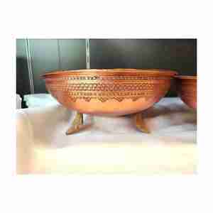 Juego de cuencos para mezclar de cobre martillado de alta calidad, cuenco de agua de Metal exportador indio más vendido para acampar - Product Image 2