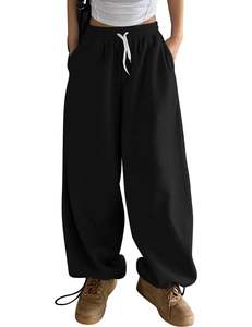 <span class=keywords><strong>Pantalon</strong></span> ample <span class=keywords><strong>taille</strong></span> <span class=keywords><strong>haute</strong></span> US Stock polaire doublé pantalons de survêtement pour femmes Joggers à jambes larges cordon de serrage poignets Baggy Sweat Jogging <span class=keywords><strong>pantalon</strong></span> - Product Image 5