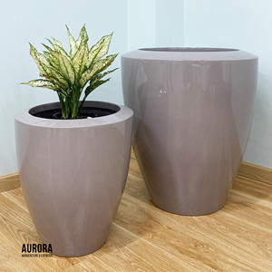 Jardinière en fibre de verre personnalisée, design écologique, finition peinte, trou de drainage, pour la décoration de jardin et de maison – Meilleures ventes - Product Image 4
