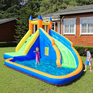Castillo Inflable Portátil de PVC para Niños, Casa de Brinco con Soplador de Aire de 450W, Capacidad para 5 Personas, Logotipo Personalizable, 300x215x255cm - Product Image 1