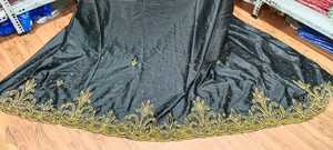 Calidad Superior 100% poliéster satén tela somalí trabajo hecho a mano Gorgora Underskirt tejido bordado patrón arrugado vestido - Product Image 6