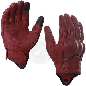 Gants de moto pour la route, pour le vélo, le motocross, course, écran tactile, imperméables, respirants, protection UV, isolés thermiquement, en cuir - Product Image 1