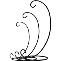 Support d'ornement en métal torsadé doré de qualité supérieure pour l'affichage intérieur de petits objets artisanaux de Noël