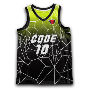 100% atmungsaktive Polyester Jersey Shorts Set V-Ausschnitt Schnellt rockn endes Netz material Personal isierte Basketball uniformen für Teams Niedriger Tarif - Product Image 2