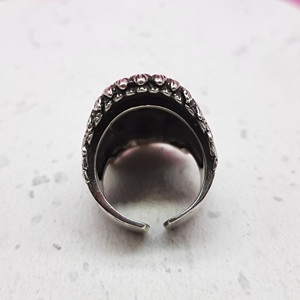 Anillo de cara de gorila de plata maciza 925 para hombres y mujeres banda gruesa pesada con diseño nepalí para aniversarios - Product Image 2