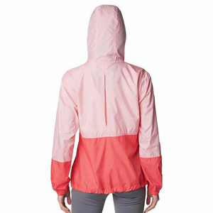 Veste coupe-vent à capuche zippée intégrale pour femme, en tissu recyclé, couleur unie, respirante, coupe-vent, écologique, avec logo personnalisé - Product Image 2