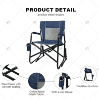 Chaise longue d'extérieur, chaise de pêche pliable, chaise de plage de réalisateur, approvisionnement direct du fabricant, vente en gros