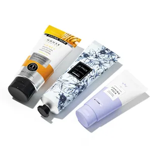 Umwelt freundliche leere benutzer definierte Kunststoff tube 50ml 100ml Aluminium Gesicht Hand creme weiche kosmetische Quetschrohr verpackung mit Flip-Cap