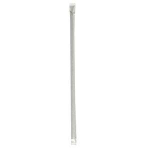 Boardwalk 10.25 In. <b>Black</b> Jumbo Polypropylene Straws <b>Wrapped</b> Plastic Party Supplies (2000/Carton) - Product Image 3