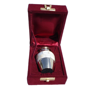 Urna de recuerdo de metal, urnas de cremación infantil de venta superior, ataúd de almacenamiento Premium, suministros funerarios, urnas con caja de terciopelo - Product Image 4